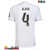Camisa de Futebol Real Madrid David Alaba #4 Equipamento Principal 2025-26 Manga Curta